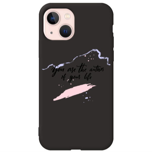 Apple iPhone 13 You are the authors Black Colored Silicone TPU Θήκη