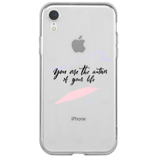 Apple iPhone Xr You are the authors Transparent Silicone TPU Θήκη