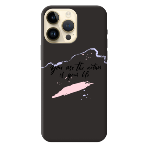 Apple iPhone 13 Pro Max You are the authors Black Colored Silicone TPU Θήκη