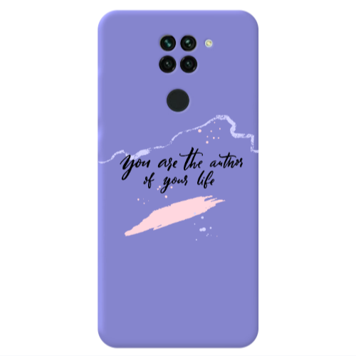 Xiaomi Redmi Note 9 You are the authors Purple Colored Silicone TPU Θήκη