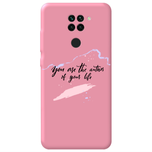 Xiaomi Redmi Note 9 You are the authors Pink Colored Silicone TPU Θήκη