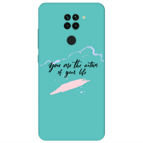 Xiaomi Redmi Note 9 You are the authors Turquoise Colored Silicone TPU Θήκη