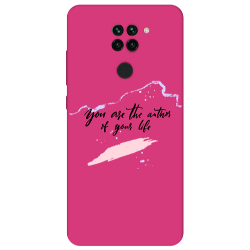Xiaomi Redmi Note 9 You are the authors Fuchsia Colored Silicone TPU Θήκη