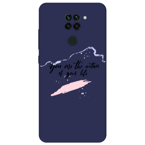 Xiaomi Redmi Note 9 You are the authors Dark blue Colored Silicone TPU Θήκη