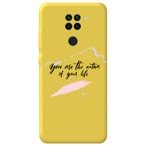 Xiaomi Redmi Note 9 You are the authors Yellow Colored Silicone TPU Θήκη