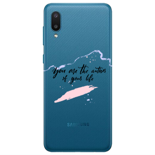 Samsung A02 You are the authors Transparent Silicone TPU Θήκη