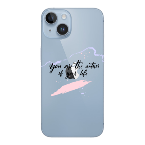 Apple iPhone 14  You are the authors Transparent Silicone TPU Θήκη