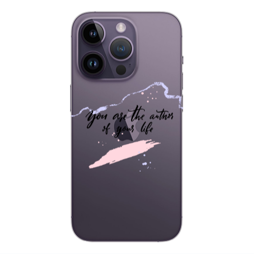 Apple iPhone 14 Pro  You are the authors Transparent Silicone TPU Θήκη