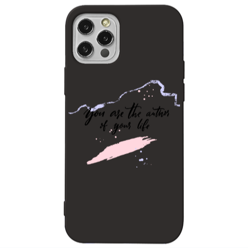 Apple iPhone 13 Pro You are the authors Black Colored Silicone TPU Θήκη