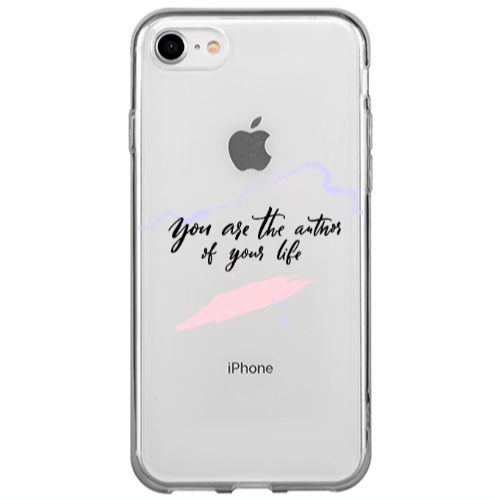 Apple iPhone 7 You are the authors Transparent Silicone TPU Θήκη