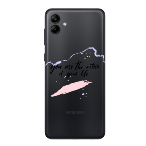Samsung A04 You are the authors Transparent Silicone TPU Θήκη