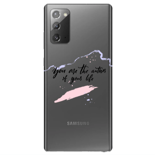 Samsung Note 20 You are the authors Transparent Silicone TPU Θήκη
