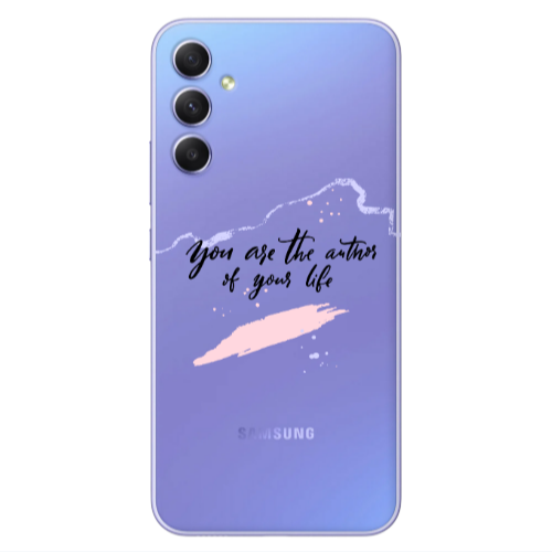 Samsung A34 You are the authors Transparent Silicone TPU Θήκη