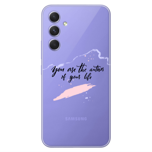 Samsung A54 You are the authors Transparent Silicone TPU Θήκη