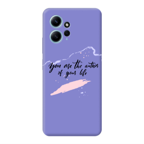 Xiaomi Redmi Note 12 4G You are the authors Purple Colored Silicone TPU Θήκη