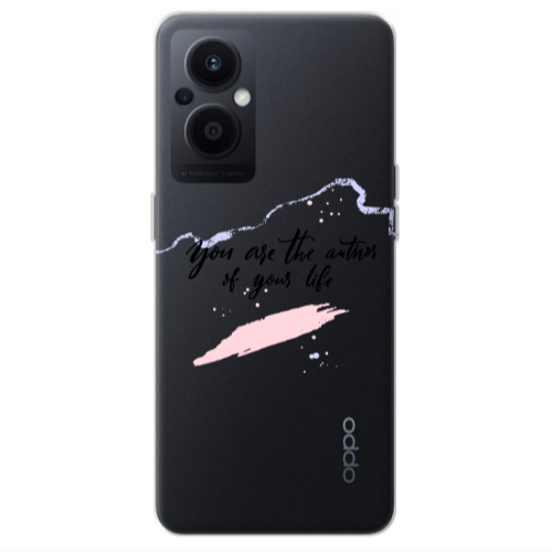 Oppo Reno 7 Lite You are the authors Transparent Silicone TPU Θήκη