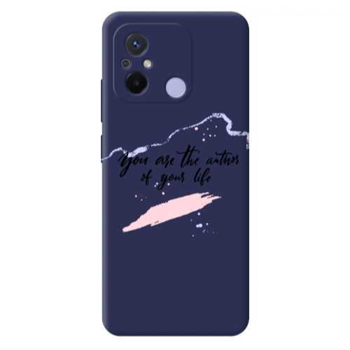 Xiaomi Redmi 12C You are the authors Dark blue Colored Silicone TPU Θήκη