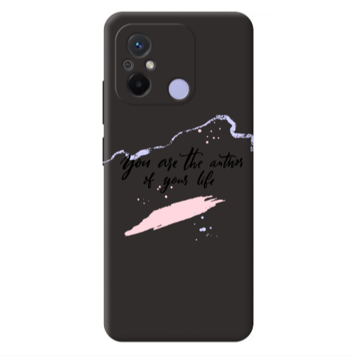 Xiaomi Redmi 12C You are the authors Black Colored Silicone TPU Θήκη