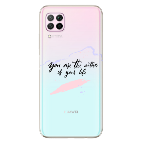 Huawei P40 Lite You are the authors Transparent Silicone TPU Θήκη