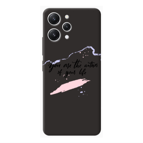 Xiaomi Redmi 12 You are the authors Black Colored Silicone TPU Θήκη