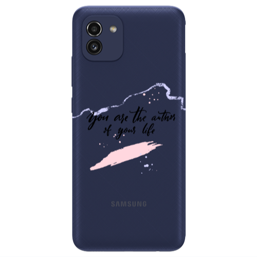 Samsung A03 You are the authors Transparent Silicone TPU Θήκη