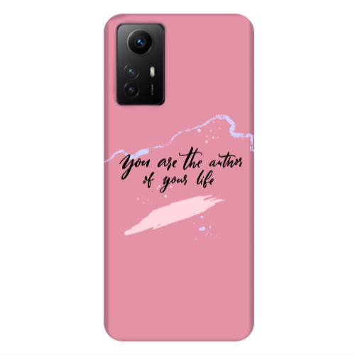 Xiaomi Redmi Note 12s You are the authors Pink Colored Silicone TPU Θήκη
