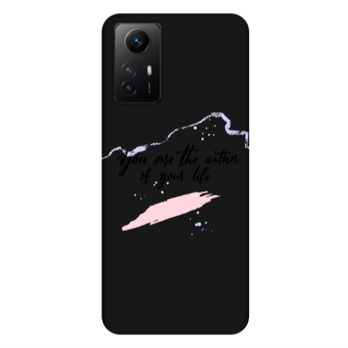 Xiaomi Redmi Note 12s You are the authors Black Colored Silicone TPU Θήκη