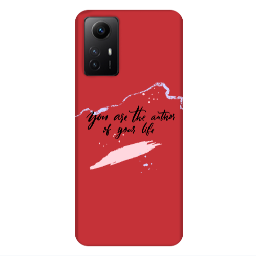 Xiaomi Redmi Note 12s You are the authors Red Colored Silicone TPU Θήκη