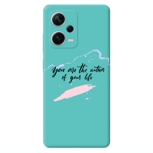Xiaomi Poco X5 You are the authors Turquoise Colored Silicone TPU Θήκη