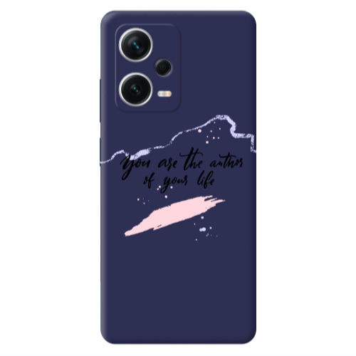 Xiaomi Poco X5 You are the authors Dark blue Colored Silicone TPU Θήκη