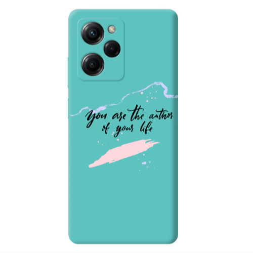 Xiaomi Poco X5 Pro You are the authors Turquoise Colored Silicone TPU Θήκη
