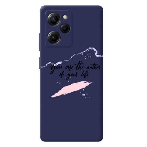 Xiaomi Poco X5 Pro You are the authors Dark blue Colored Silicone TPU Θήκη