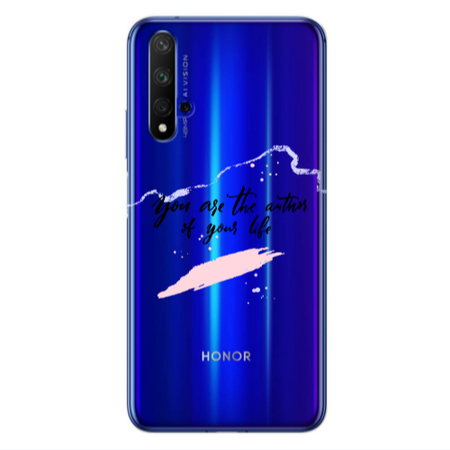 Huawei Nova 5 T You are the authors Transparent Silicone TPU Θήκη