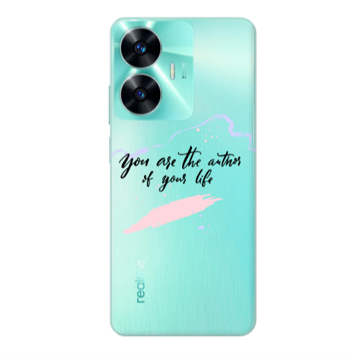 Realme C55 You are the authors Transparent Silicone TPU Θήκη