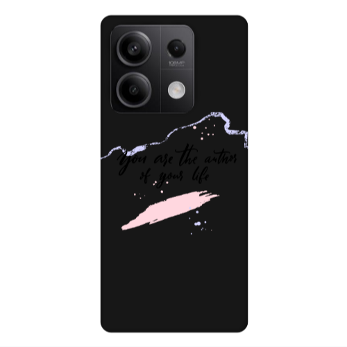 Xiaomi Redmi Note 13 5G You are the authors Black Colored Silicone TPU Θήκη