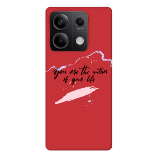Xiaomi Redmi Note 13 5G You are the authors Red Colored Silicone TPU Θήκη