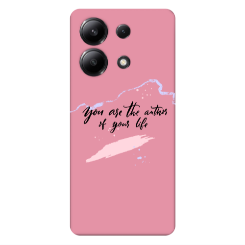 Xiaomi Redmi Note 13 4G You are the authors Pink Colored Silicone TPU Θήκη