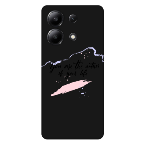 Xiaomi Redmi Note 13 4G You are the authors Black Colored Silicone TPU Θήκη