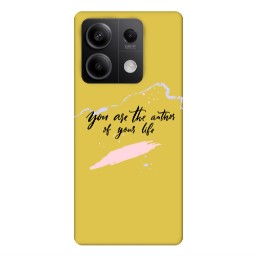 Xiaomi Redmi Note 13Pro 5G You are the authors Yellow Colored Silicone TPU Θήκη