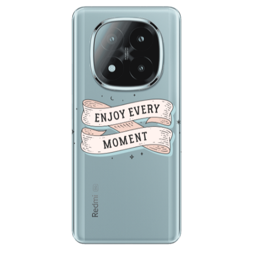 Xiaomi Redmi Note 14 Pro + 5g Enjoy Every Moment 2 Transparent Silicone TPU Θήκη