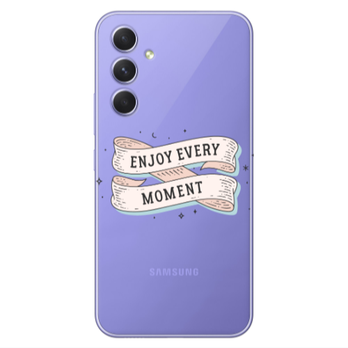 Samsung A56 Enjoy Every Moment 2 Transparent Silicone TPU Θήκη