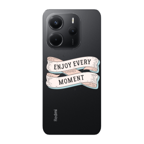 Xiaomi Redmi Note 14 Enjoy Every Moment 2 Transparent Silicone TPU Θήκη