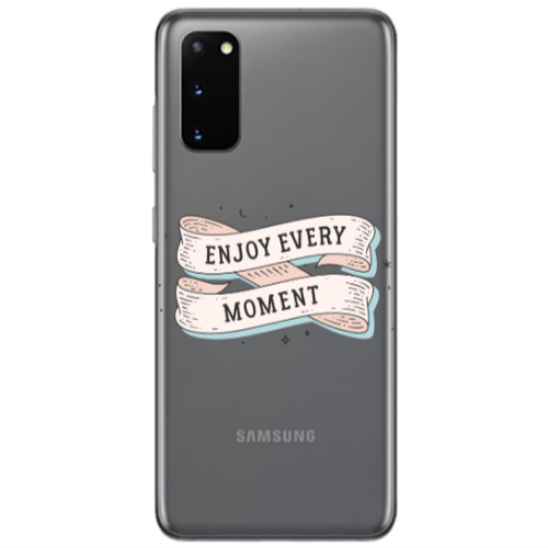 Samsung S20 Enjoy Every Moment 2 Transparent Silicone TPU Θήκη