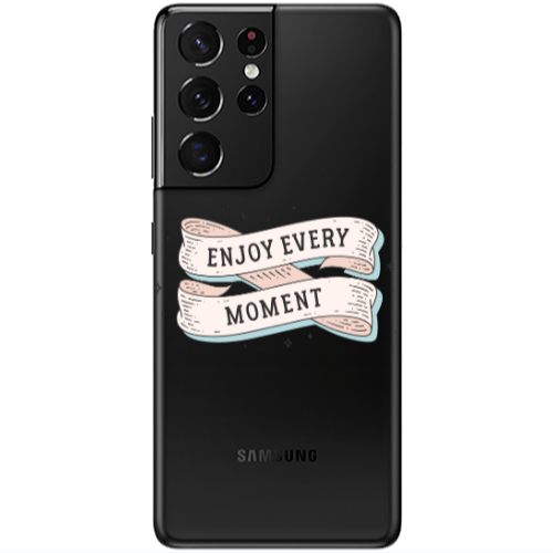 Samsung S21 Ultra Enjoy Every Moment 2 Transparent Silicone TPU Θήκη