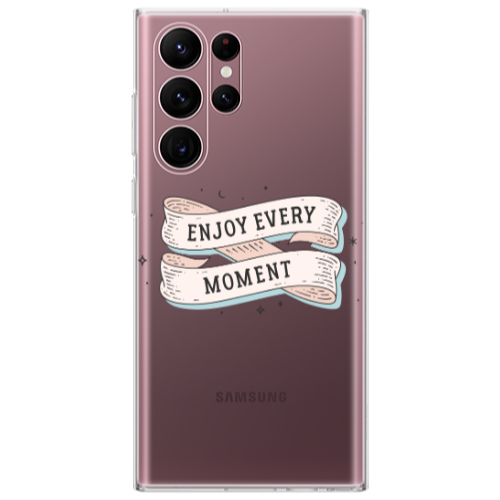 Samsung S22 Ultra Enjoy Every Moment 2 Transparent Silicone TPU Θήκη