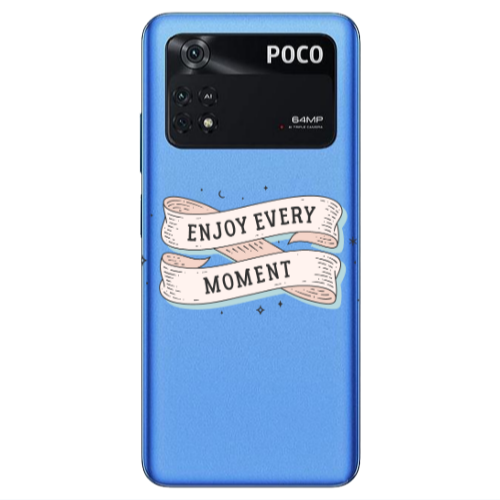 Xiaomi Poco M4 Pro 4G Enjoy Every Moment 2 Transparent Silicone TPU Θήκη
