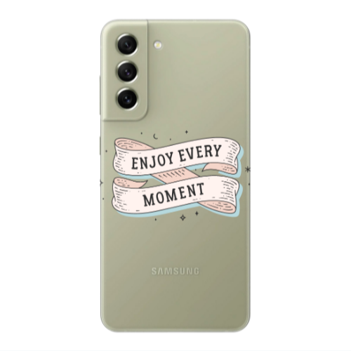 Samsung S21 FE Enjoy Every Moment 2 Transparent Silicone TPU Θήκη