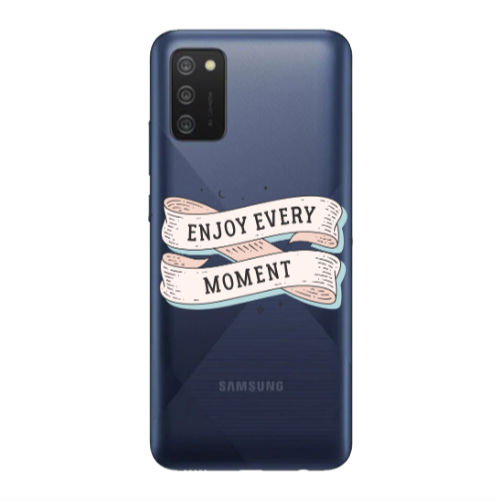 Samsung A03S Enjoy Every Moment 2 Transparent Silicone TPU Θήκη