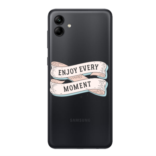 Samsung A04 Enjoy Every Moment 2 Transparent Silicone TPU Θήκη