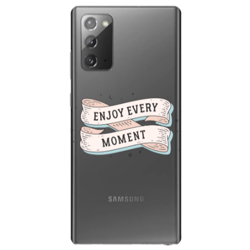Samsung Note 20 Enjoy Every Moment 2 Transparent Silicone TPU Θήκη